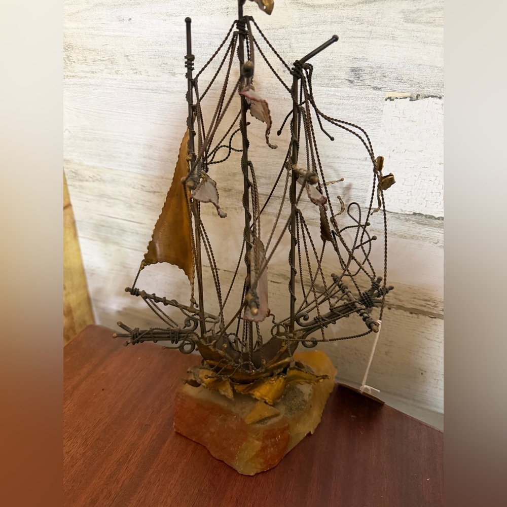 Vintage ship figurine